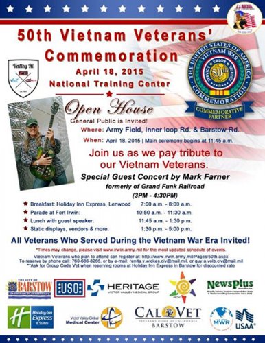 50th Vietnam Veterans Commemoration Fort Irwin, TX