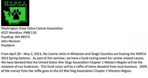 Washington State Police Canine Association Fundraiser